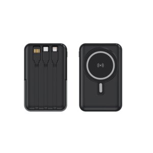 CDB-57-1W 15W Magnetic Digital Display Power Bank with Built-in Cable and Bracket