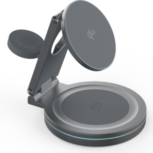 X-WXC-144 QI2 QI2 Aluminum Alloy 360 Degree Rotating Wireless Charger